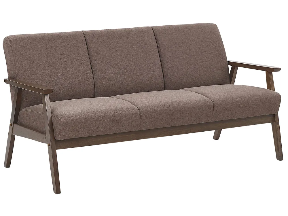 Sofa 3-Sitzer ASNES Stoff Braun_786881