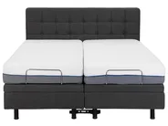 Bett verstellbar Stoff DUKE 180 x 200 cm Dunkelgrau_797960