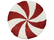 Dekokissen 2er Set SWIRL CANDY Bouclé 40 x 40 cm Rot_947101