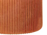 Pouf mit Stauraum 2er Set CAMDENTON Samtstoff Orange_823890