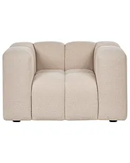Fauteuil ANTOLA Bouclé Beige_1161542