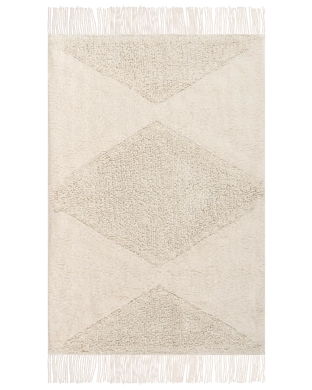 Kinderteppich KHONOMA Hellbeige 60 x 90 cm Baumwolle
