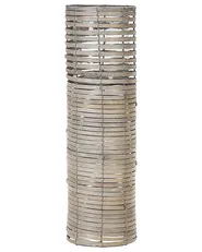 Kerzenständer 3er Set ROVARE 60/39/25 cm Pappelholz Grau_791674