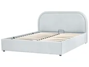 Ottoman Bed QUILLIEN Chenille Light Blue 140 x 200 cm (EU Double)_989839