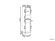 Badezimmerschrank ROSELL 40 cm Hellbraun_953057