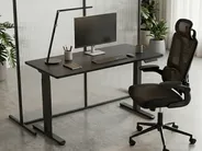Schreibtisch elektrisch höhenverstellbar DESTIN II 160 cm 72 cm Schwarz_1082694