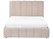 Krevet s prostorom za pohranu VAUVERT Tkanina Sivo-bež 140 x 200 cm_1093456