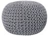 Pouf CONRAD Baumwolle Grau