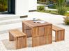 Gartenbänke 2er Set SULZANO 150 cm Akazienholz Braun