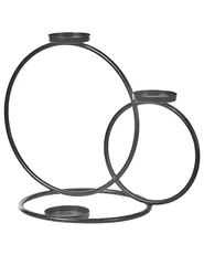 Kerzenständer CAKUNG 33 cm Metall Schwarz_849140