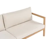 Lounge Set mit Tisch 5-Sitzer ONETA Metall Hellbraun_1031177