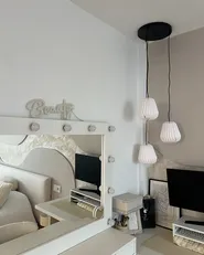 3 Light Pendant Lamp HONDE Paper White_1056914