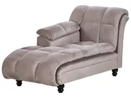 Rechtsseitige Chaiselongue LORMONT Stoff Taupe_881712