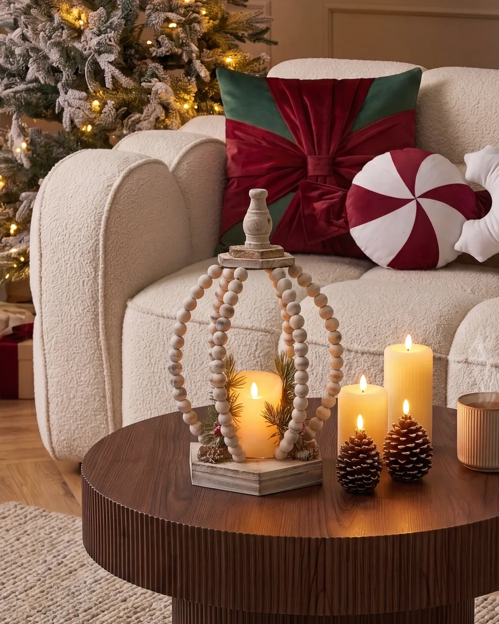Christmas Decoration LED PAJARVI 40 cm Light Brown_1146406