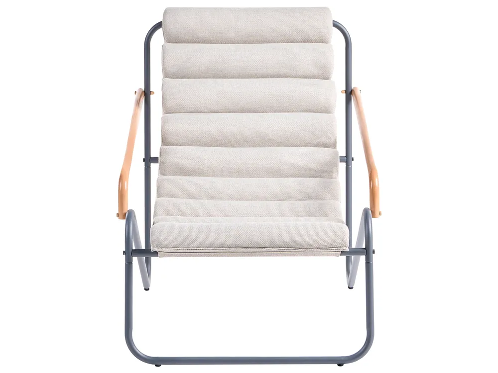Lounge Set mit Tisch 2-Sitzer PASTO Metall Dunkelgrau_1057481