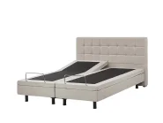 Bett verstellbar Stoff DUKE 160 x 200 cm Beige_798028