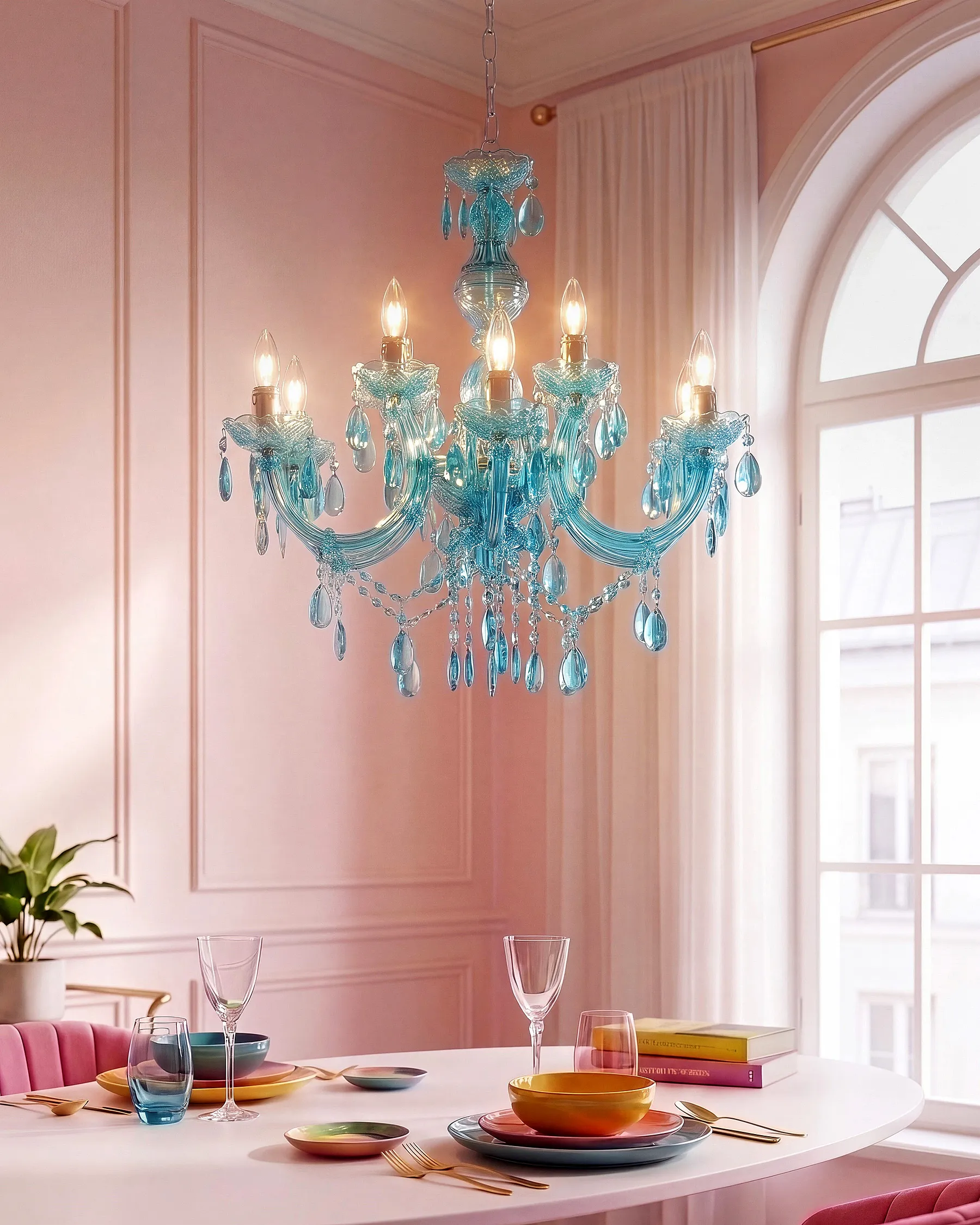Kronleuchter KALANG L Blau_1164432