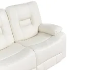 Sofa manuell verstellbar 2-Sitzer BERGEN Kunstleder Weiß_1066413