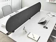 Schreibtischtrennwand SPARKY 180 x 40 cm Dunkelgrau_1185939