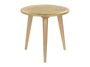 Set of 2 Side Tables NARRA Mango Wood Gold_852048