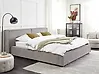 Bett mit Lattenrost Stoff LINARDS 160 x 200 cm Grau