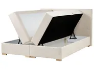 Kontinentalni krevet s prostorom za pohranu MAJOR Svijetlo bež 160 x 200 cm_1028036