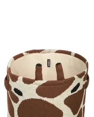 Set of 2 Kids Baskets Giraffe POMANG Cotton Brown_905362