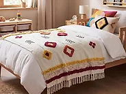 Kuscheldecke AMROHA Baumwolle 130 x 180 cm Bunt_1179848
