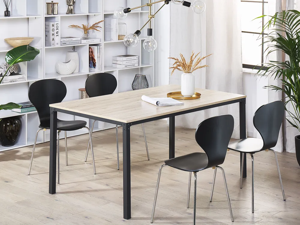 Esstisch HOCKLEY Hellbraun 150 cm 90 cm