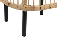 Lounge Set mit Tisch 3-Sitzer MARATEA/CESENATICO Rattan Naturfarben_878553