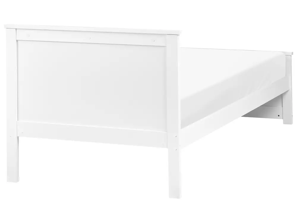 Bed Pine Wood SABRAN 90 x 200 cm (EU Single) White_1060837