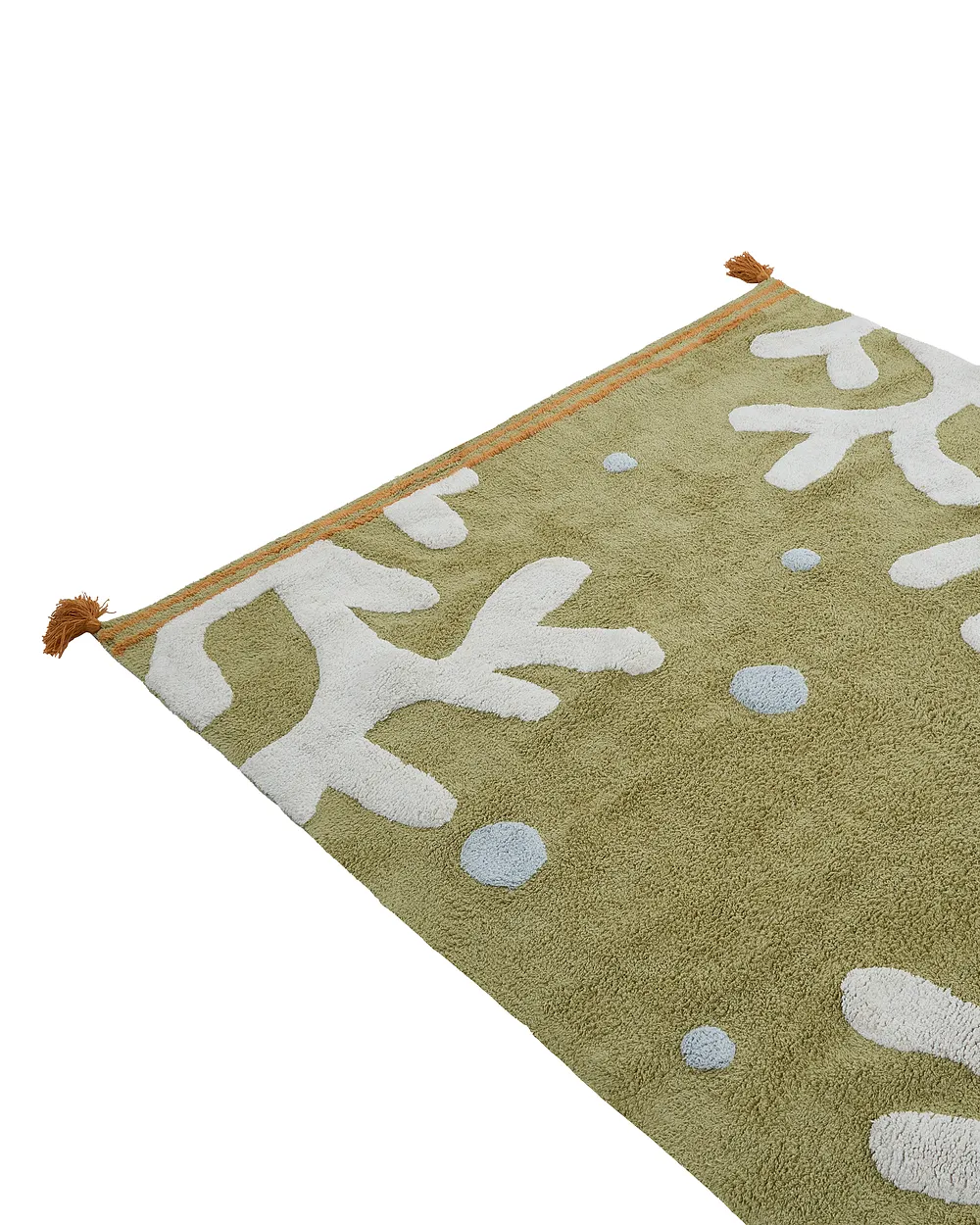 Kindervloerkleed JAJPUR  Groen 140 x 200 cm Katoen_1135249