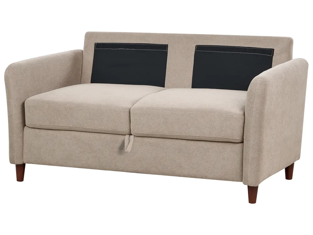 Sofa Set 5-Sitzer MARE mit Stauraum Stoff Taupe_918635