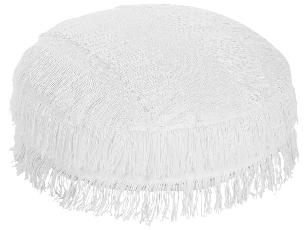 Pouf OULAD Baumwolle Weiß_830743