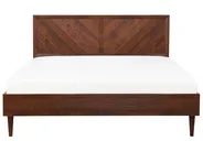 Bett mit Lattenrost MIALET 180 x 200 cm Dunkelbraun_748154