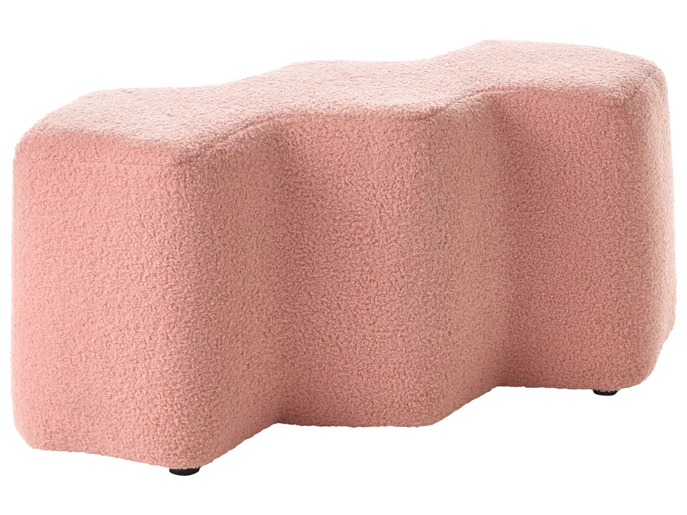 Polsterbank LITTLETON Bouclé Rosa_1082312