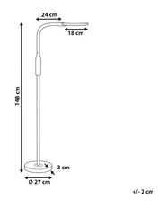 LED Stehlampe CASSIOPEIA mit Dimmer Metall Weiß_855419