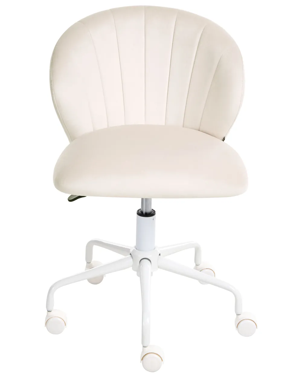 Schreibtischstuhl CHEERFUL Samtstoff Cremeweiß_1024977