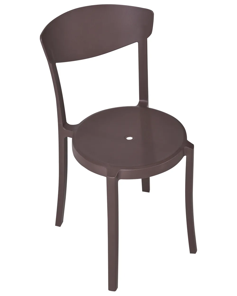 Set of 4 Garden Chairs VIESTE Brown_1032953