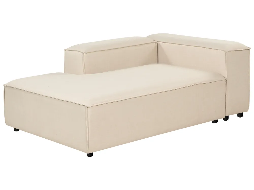 Rechtsseitige Chaiselongue ARDAL Stoff Beige_947794