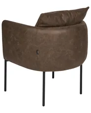 Sessel MALMOS Kunstleder Dunkelbraun_931347