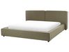 Wasserbett Stoff LINARDS 180 x 200 cm Olivgrün